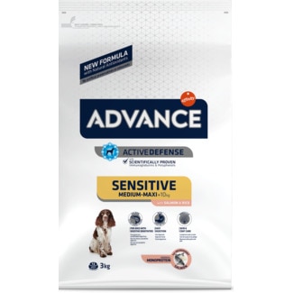 Ração para Cão Sensitive com Salmão e Arroz embalagem 3 kg - Advance
