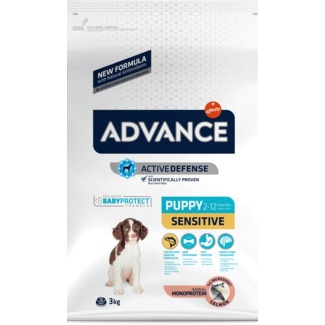 Ração para Cão Puppy Sensitive 2 a 12 Meses com Salmão e Arroz embalagem 3 kg - Advance