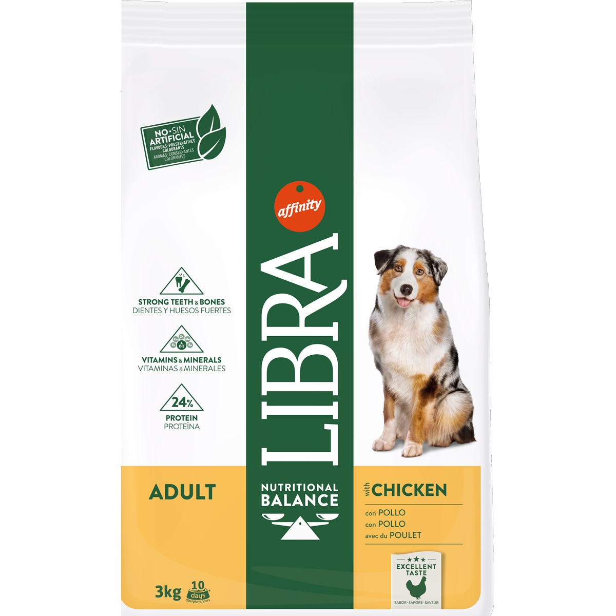 Ração para Cão Adult com Frango embalagem 3 kg