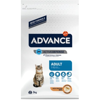 Ração para Gato Adulto 1 a 10 Anos com Frango e Arroz embalagem 3 kg - Advance