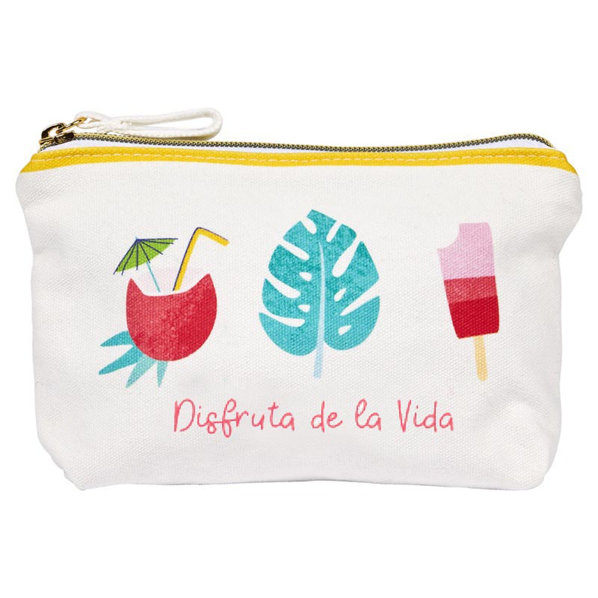 Imagem 0 de Estojo simples de algodão Imagem Cocktail branco