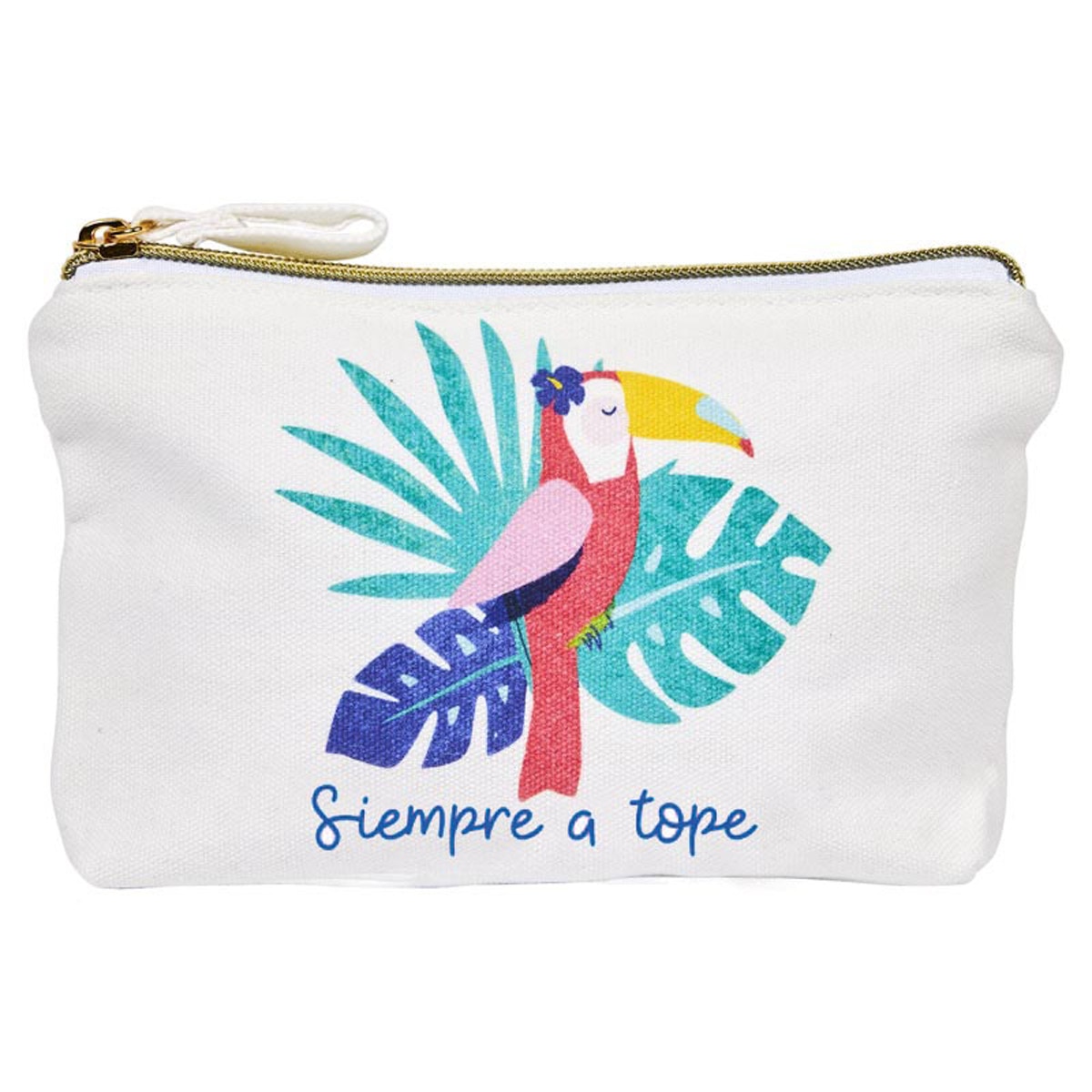 Imagem 0 de Estojo simples de algodão Imagem Tucano branco