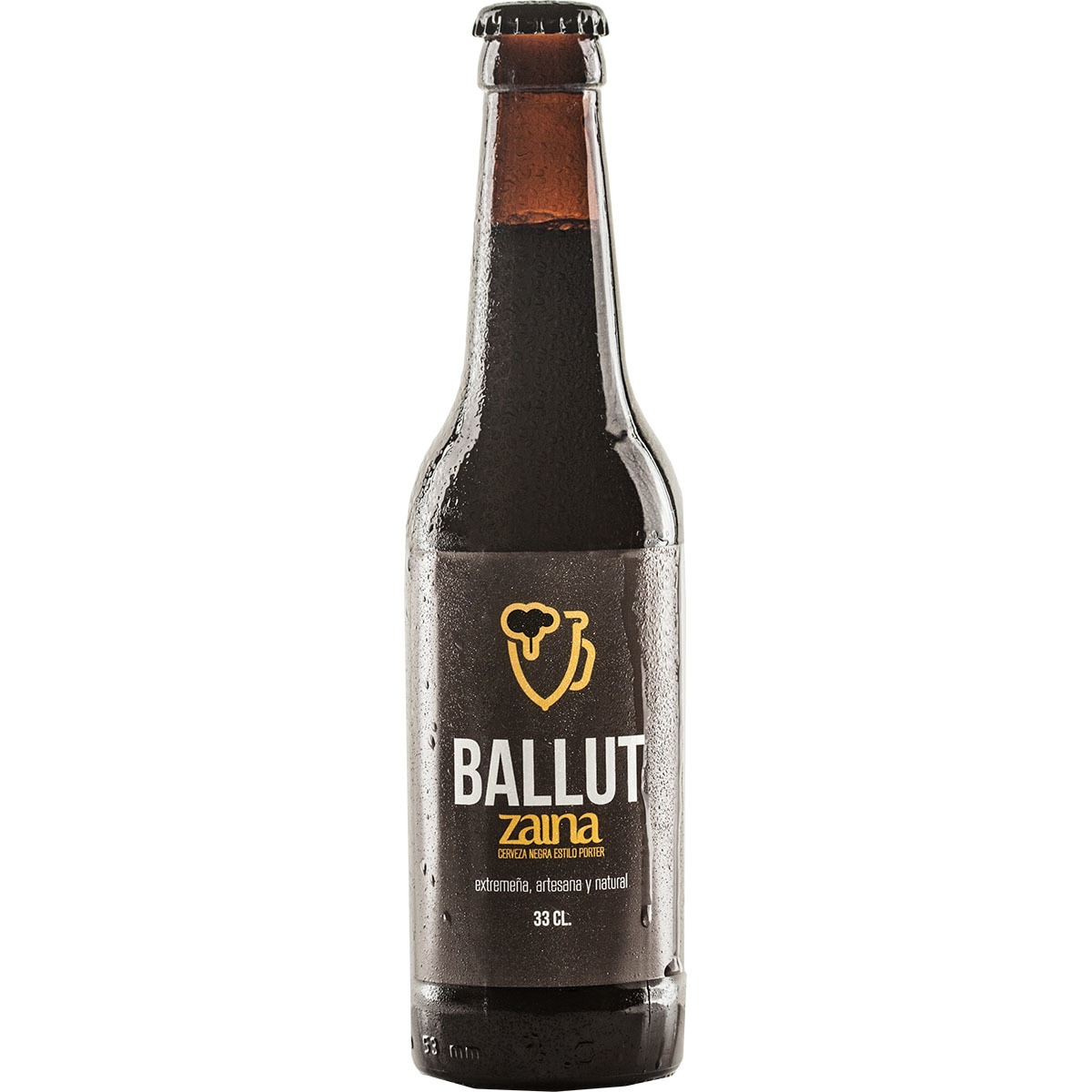 Zaina cerveza negra artesana de Badajoz botella 33 cl