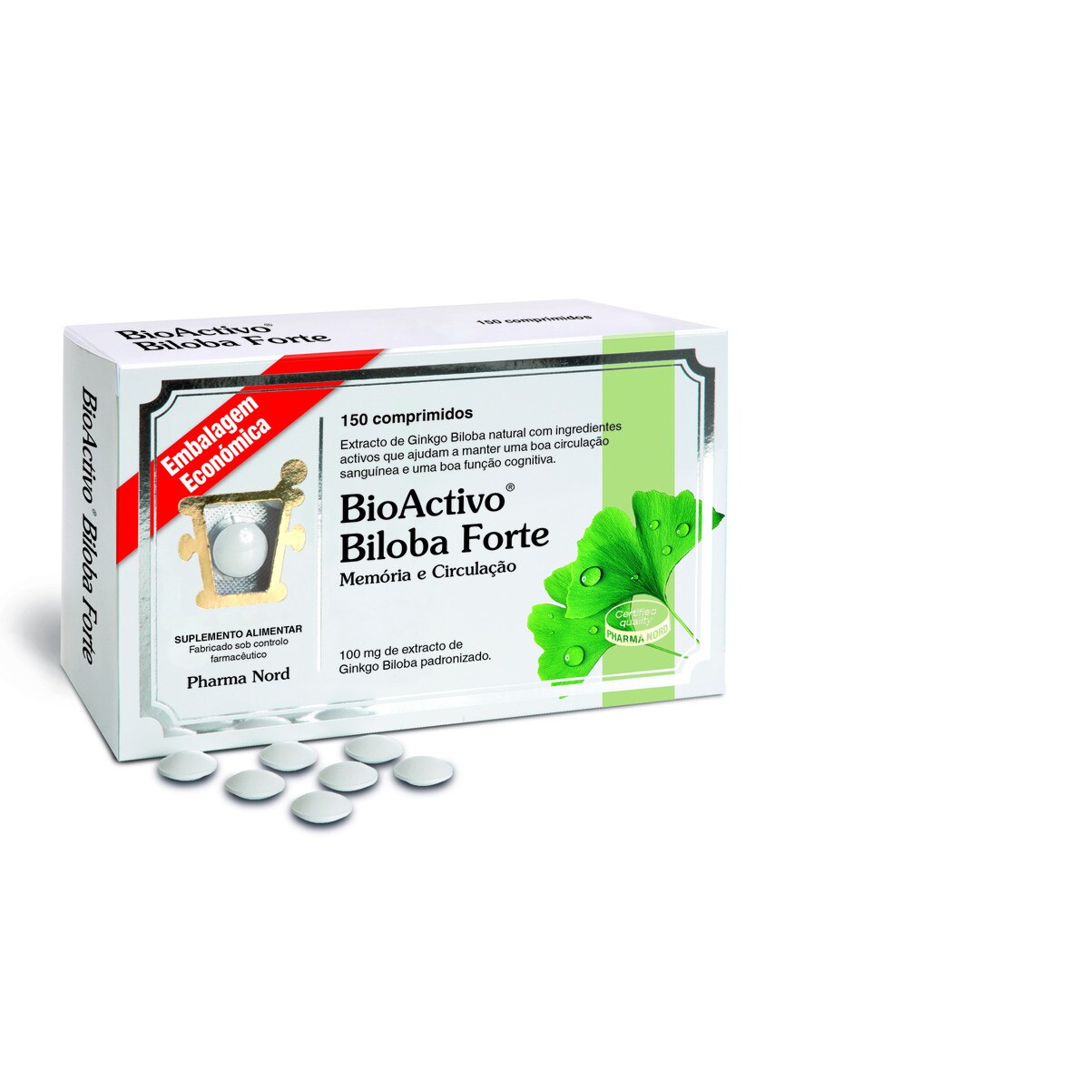 Suplemento Alimentar BioActivo Biloba Forte - 150 comp. 1