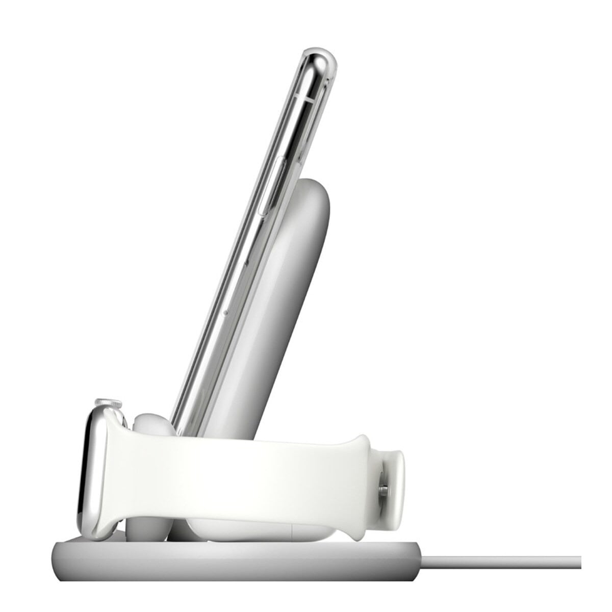 Carregador Belkin 3 em 1 para iPhone Apple Watch e AirPods, 7,5 W - Branco Branco-4