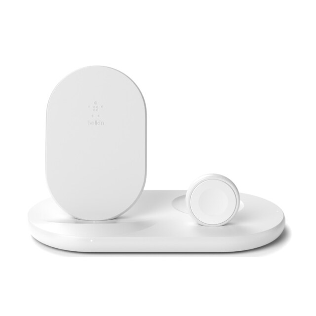 Imagem 0 de Carregador Belkin 3 em 1 para iPhone Apple Watch e AirPods, 7,5 W - Branco