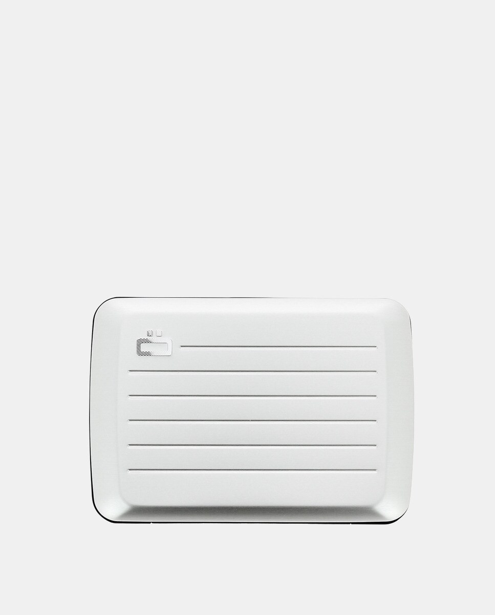 Portecartes rigide Ögon Stockholm en métal fermé par boutonpression