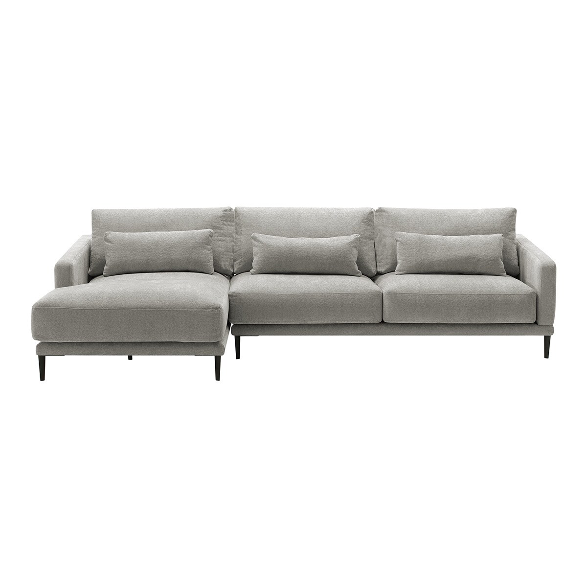 Imagen 0 de Sofá de 5 plazas con chaiselongue izquierda Harvey El Corte Inglés Cemento