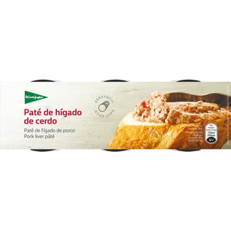 paté de hígado de cerdo pack 3 latas 80 g - El Corte Ingles