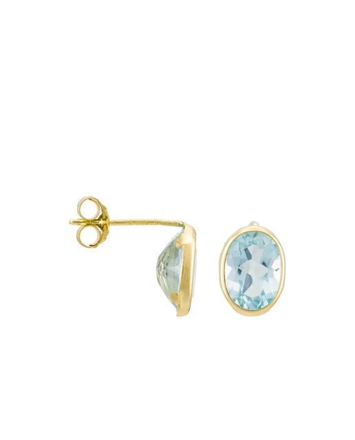 Imagen 0 de Pendientes "Rond de topacio" Oro amarillo
