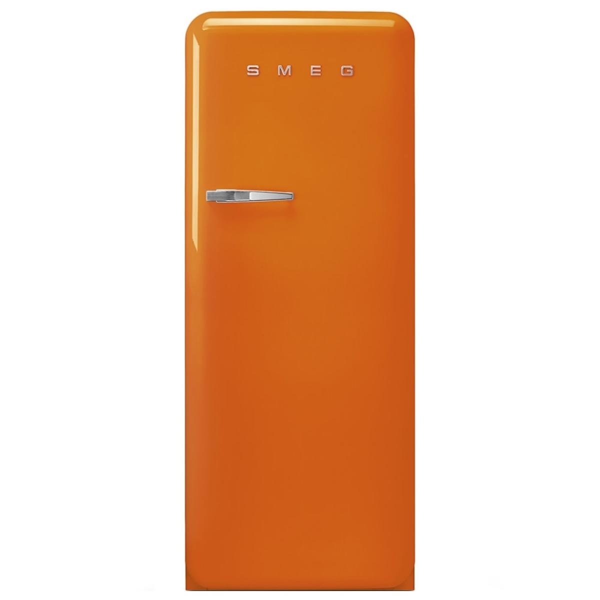 Imagem 0 de Frigorífico de 1 Porta Smeg Anni 50 FAB28ROR5 Ventilado e Estático com Dobradiças à Direita e de 153 cm - Laranja Polido