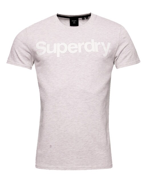 Camiseta de hombre gris claro con logo de manga corta · Superdry · El Corte  Inglés