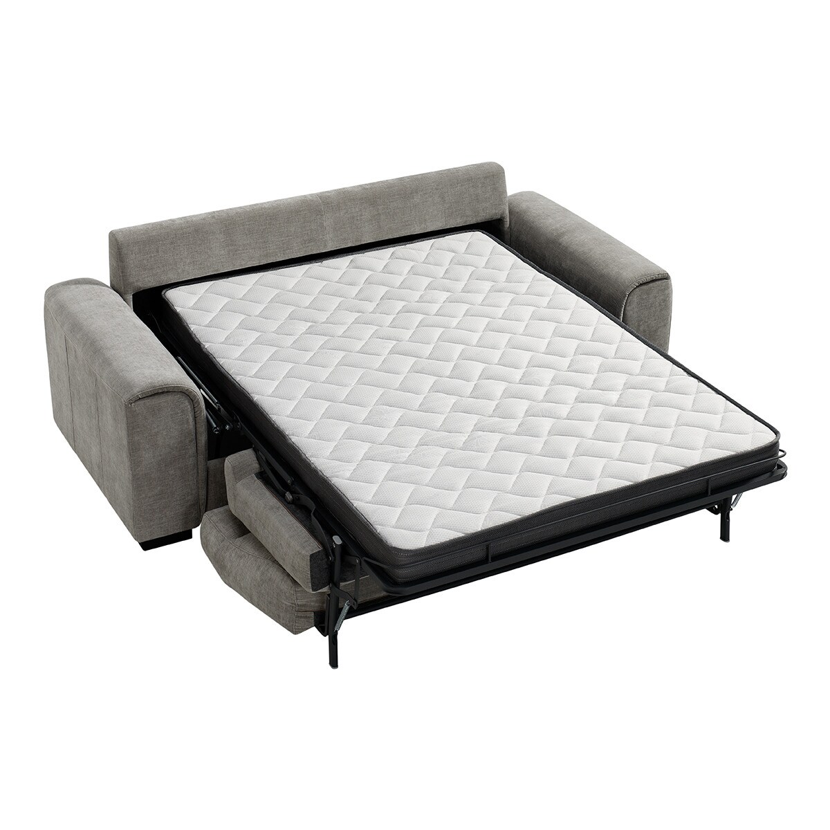 Sofá-Cama de 3 Lugares Ródano Cinzento-claro-7