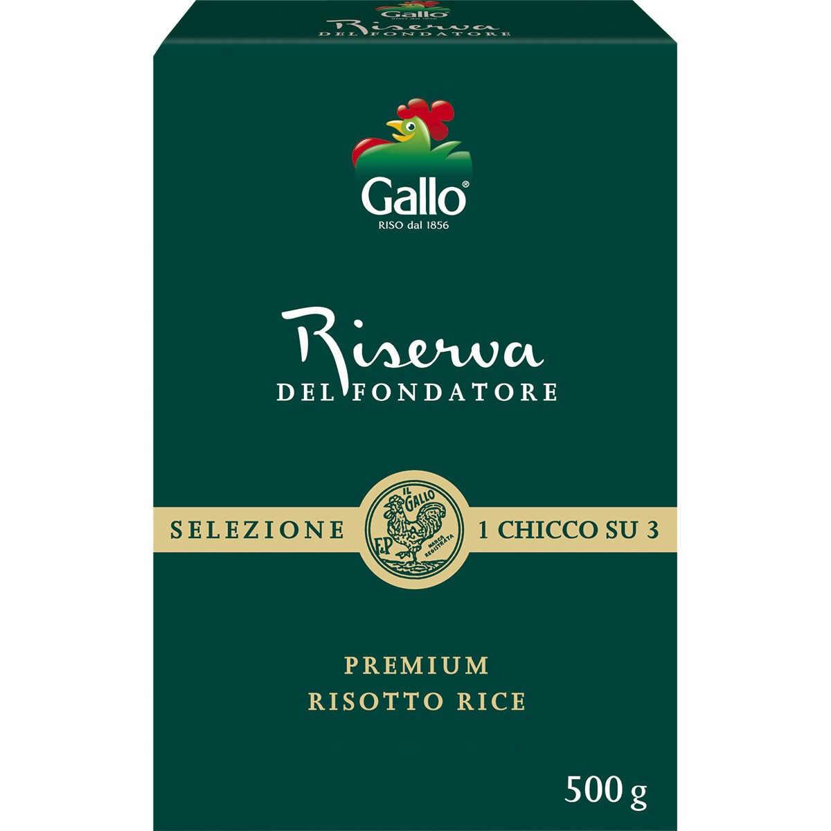 arroz premium risotto riserva del Fondattore seleccionado caja 500 g