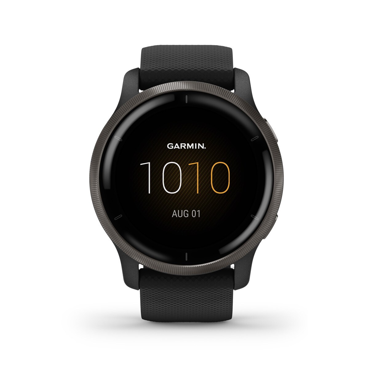 Garmin - Reloj GPS Venu 2 Con Caja Color Nergo Y Correa De Silicona Negra Smartwatch