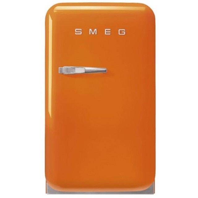 Imagem 0 de Frigorífico de 1 Porta Smeg Anni 50 FAB5ROR5 Estático com Dobradiças à Direita e de 72,5 cm - Laranja Polido