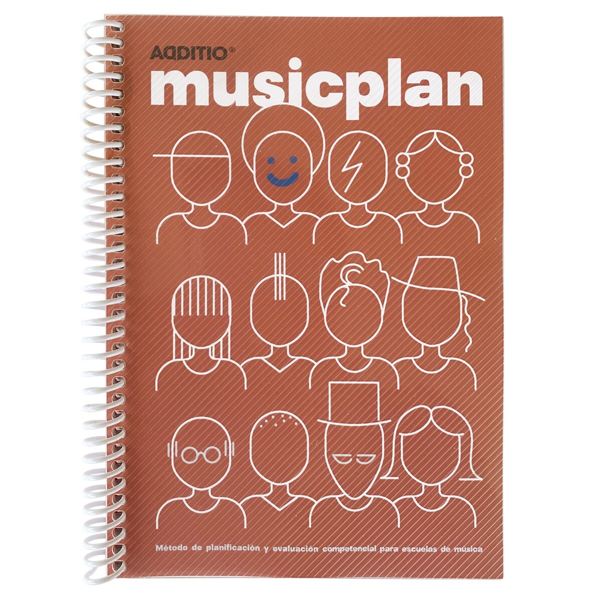 Imagen 0 de Agenda Musicplan Curso Escolar Semana Vista Formato Din A5 Additio Rojo