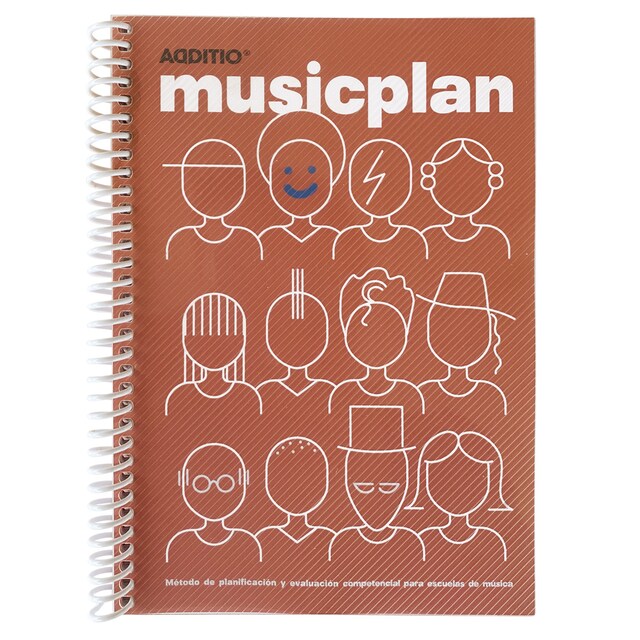 Imagen 0 de Agenda Musicplan Curso Escolar Semana Vista Formato Din A5 Additio Rojo