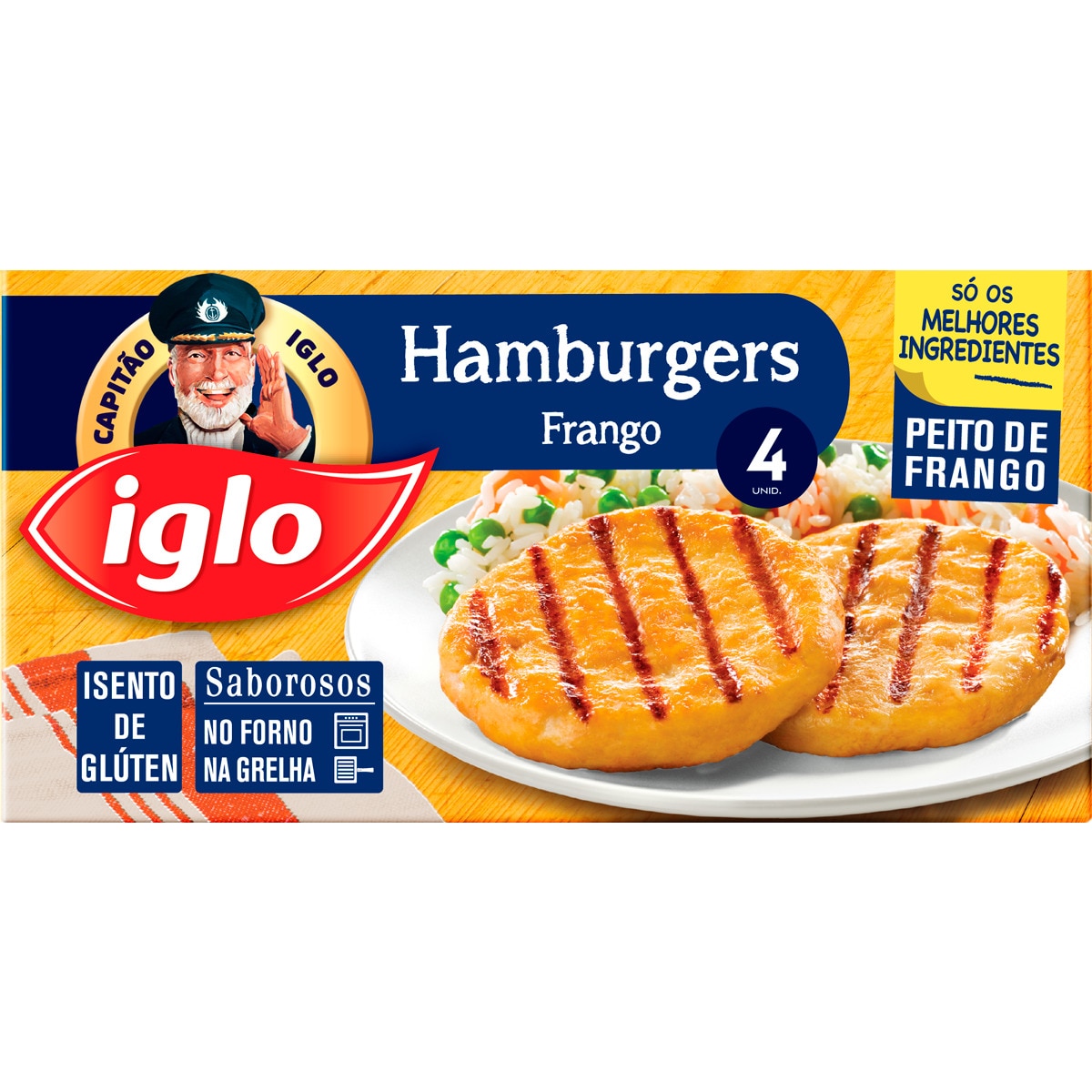 Hambúrgueres de Frango 4 Unidades embalagem 240 g
