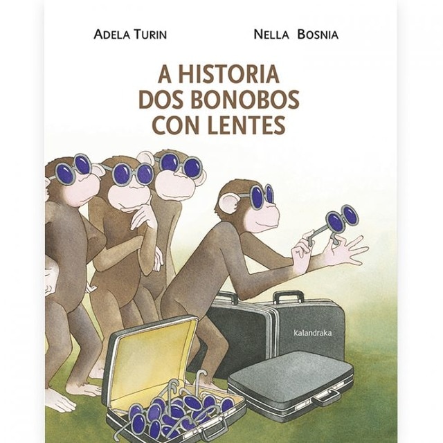Imagen 0 de A historia dos bonobos con lentes (Tapa dura)