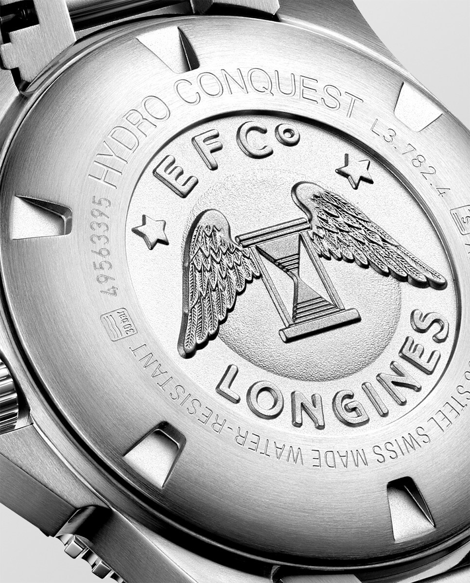 Relógio Hydro Conquest L37824966 Automático de Aço Prata-3