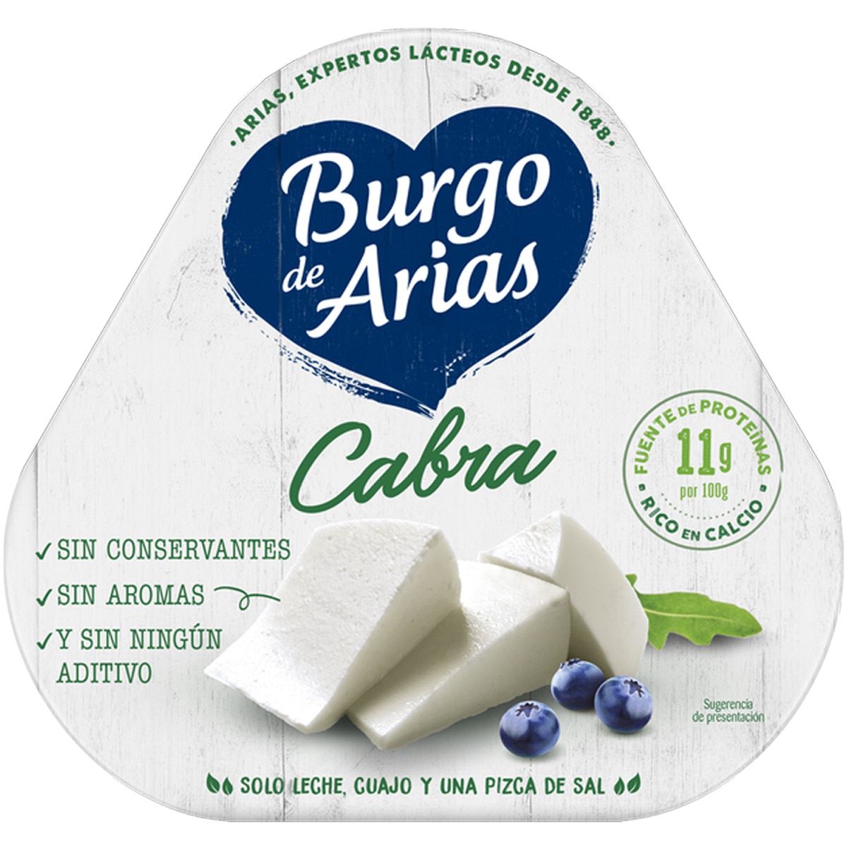 Queijo Fresco de Cabra Pack 3 embalagem 70 g