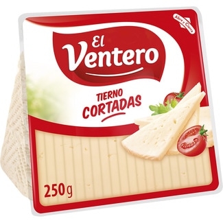 queso tierno mezcla elaborado con leche pasteurizada cortadas cuña 250 g - El Ventero
