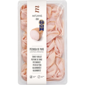 Peito de Peru em Fatias Artesanais unidade 100 g - Mitjans