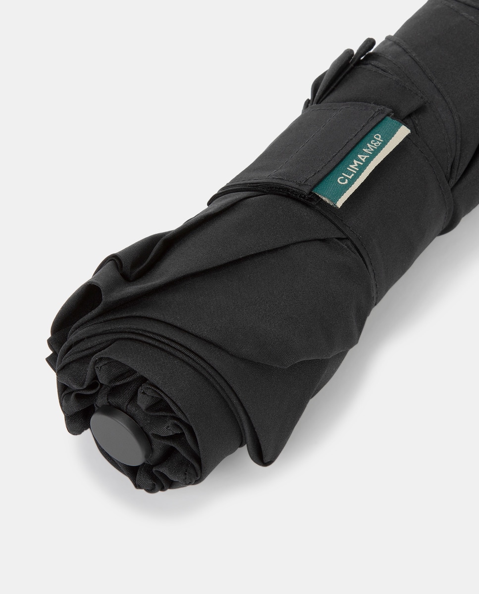 Guarda-chuva mini automático preto liso Preto-3