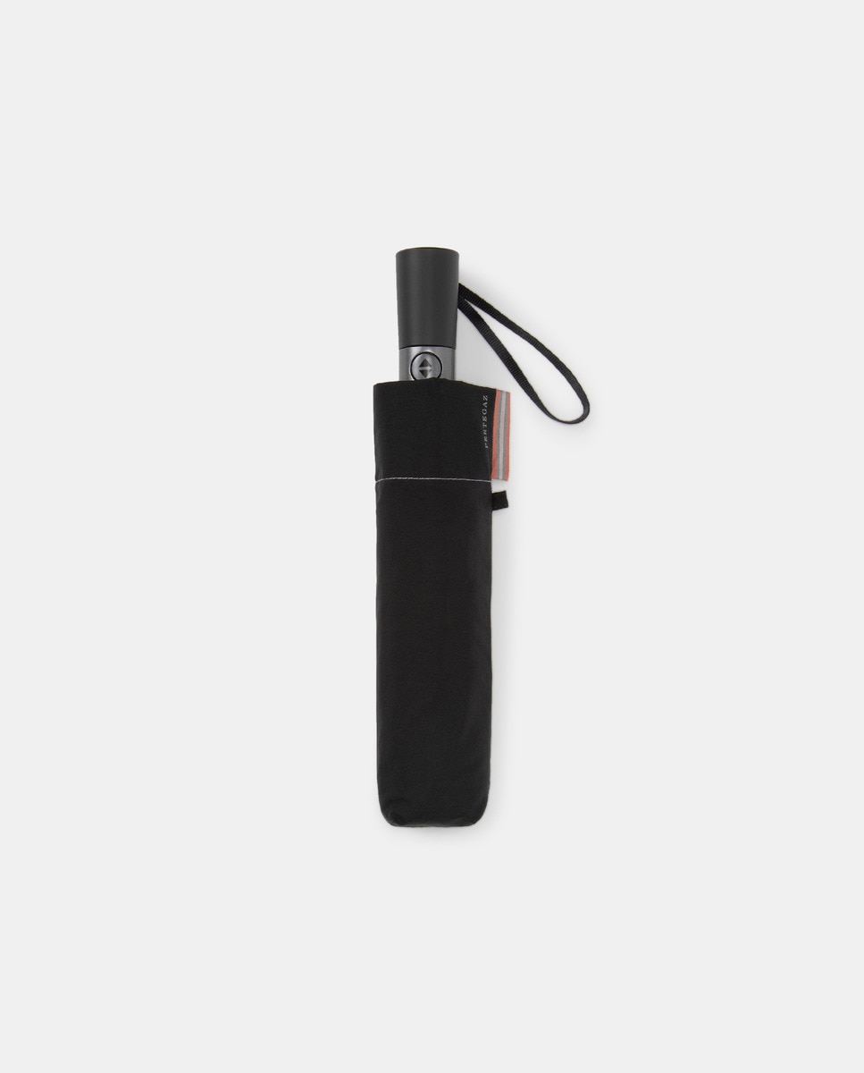 Guarda-chuva mini automático preto liso Preto-2