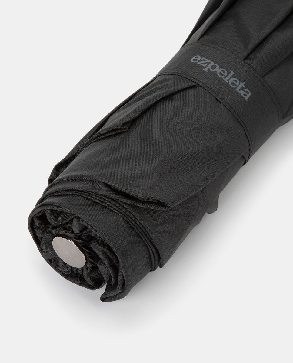 Guarda-chuva mini desdobrável automático preto Preto-3