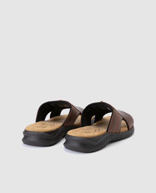 Sandalias de hombre Clarks de piel marrón · Clarks · El Corte Inglés