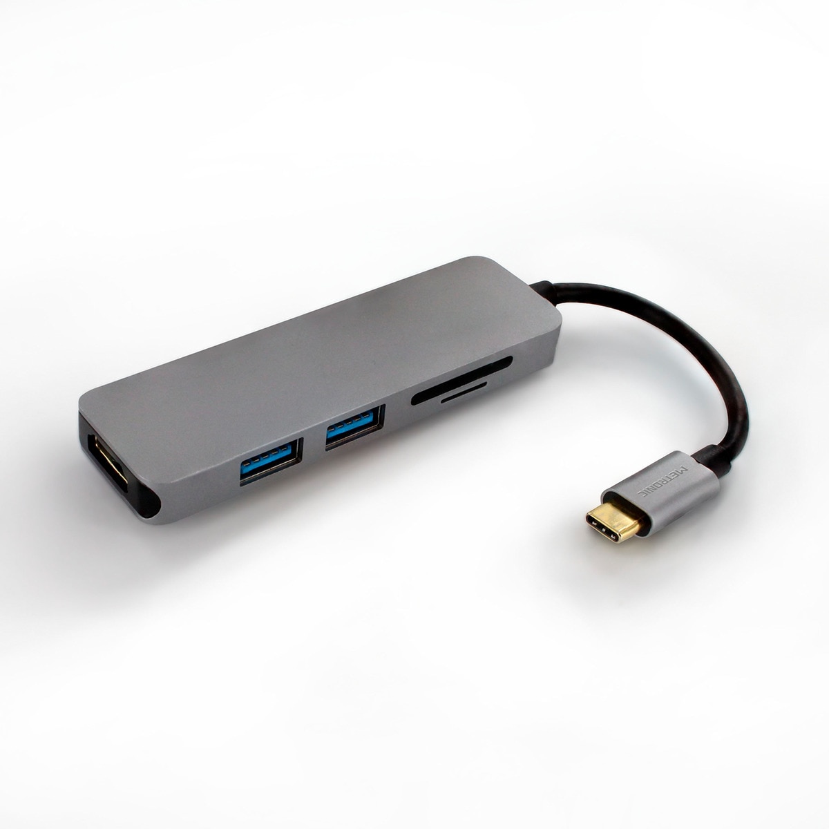 Adaptador USB-C 5 en 1 Negro-1