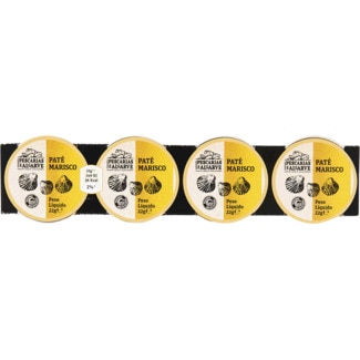 Paté de Marisco Pack 4 embalagem 88 g - Pescarias Do Algarve