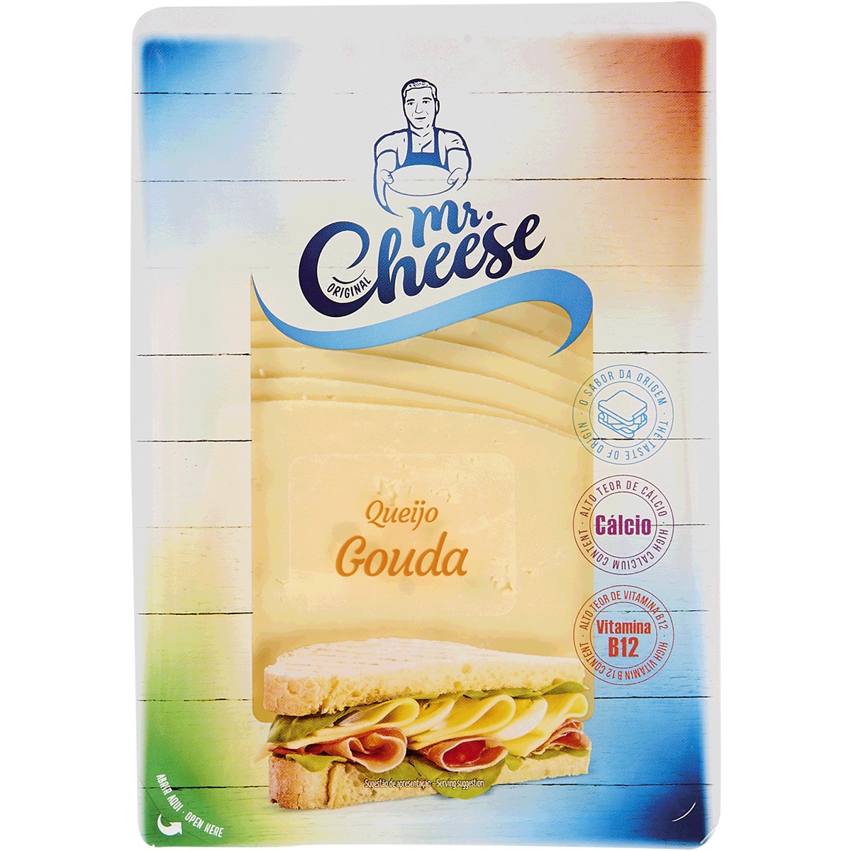 Queijo Gouda em Fatias embalagem 150 g