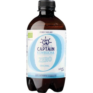 Bebida de Chá Fermentado Original Zero Açúcar Biológica embalagem 400 ml - Captain Kombucha