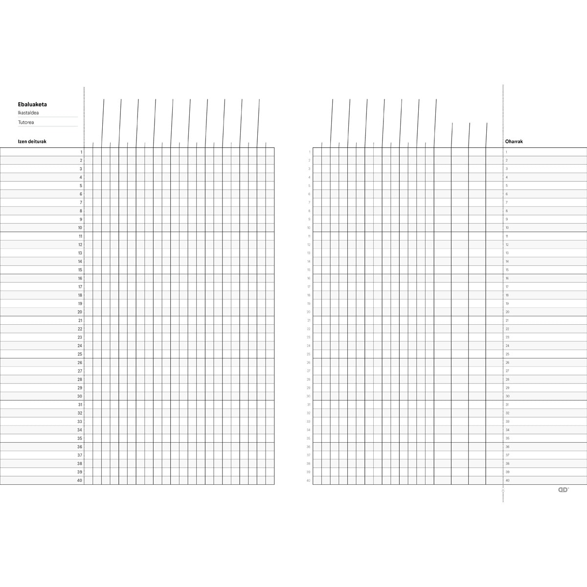 Caderno Dúplex Alaranjado Basco 2