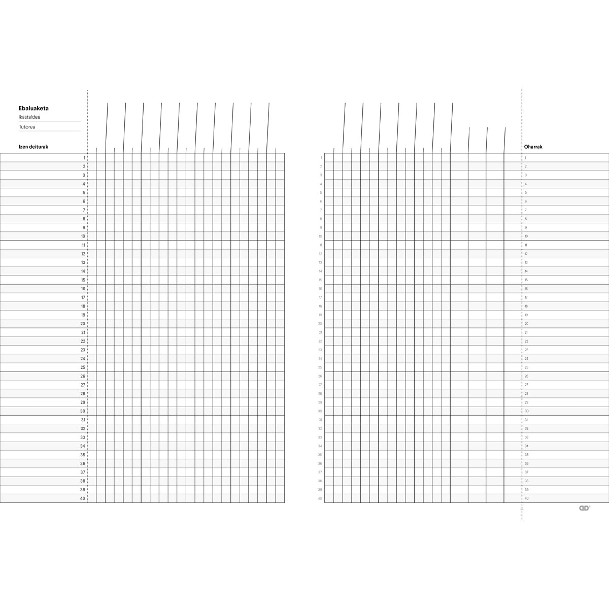 Caderno Memo-Notas Vermelho Euskera 2