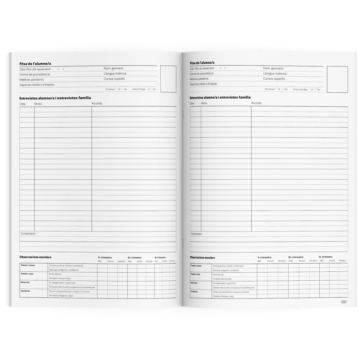 Cuaderno de Tutoría Additio Catalán Naranja-2