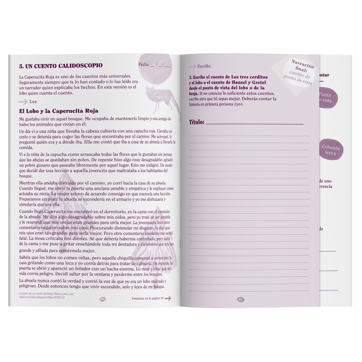 Libreta Redacciones 3er Ciclo Primaria Additio Lila-2