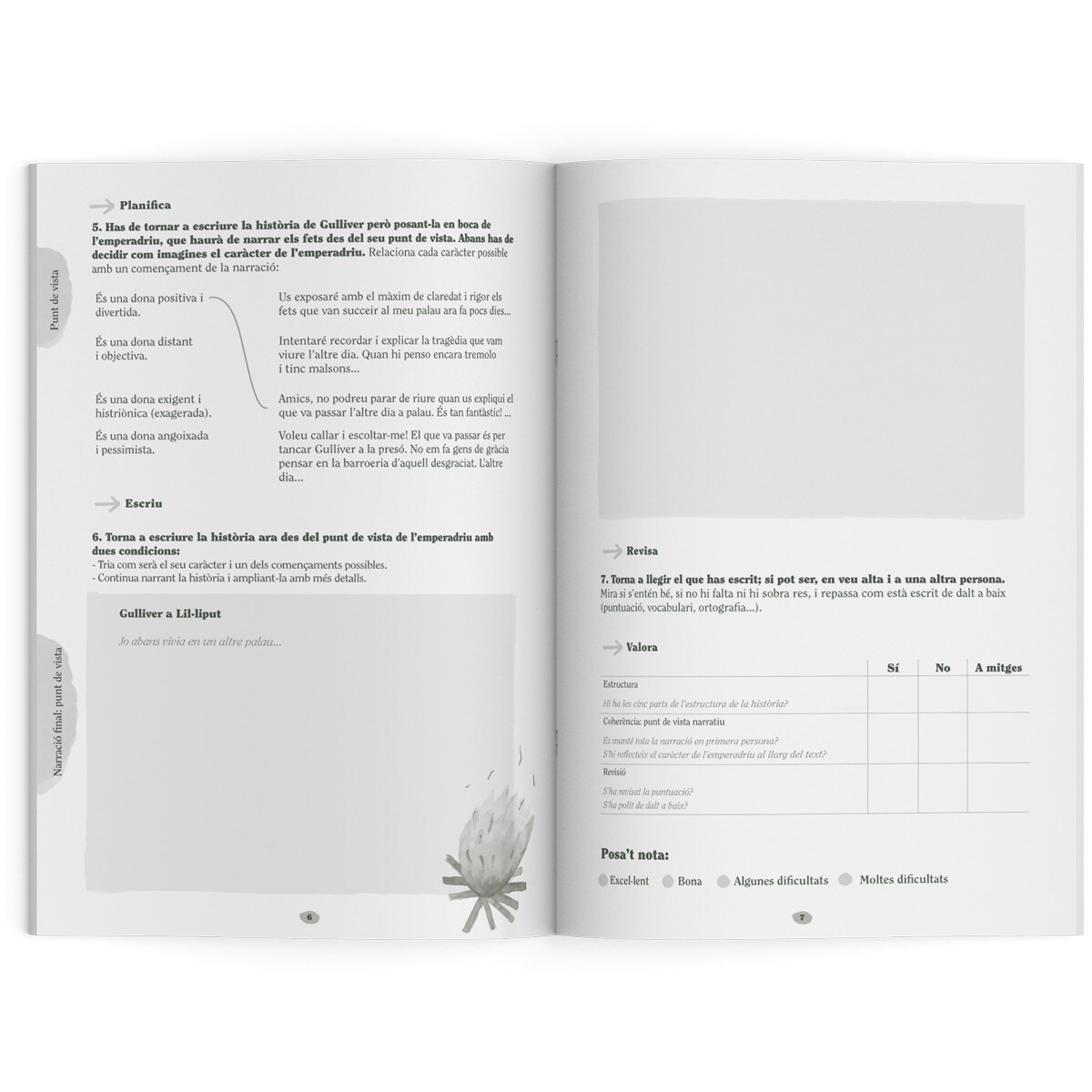 Libreta Narraciones Secundaria Nivel 2 Additio Catalán Verde-3