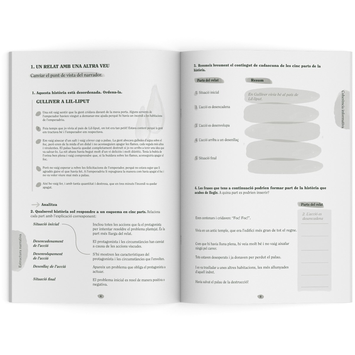 Libreta Narraciones Secundaria Nivel 2 Additio Catalán Verde-2