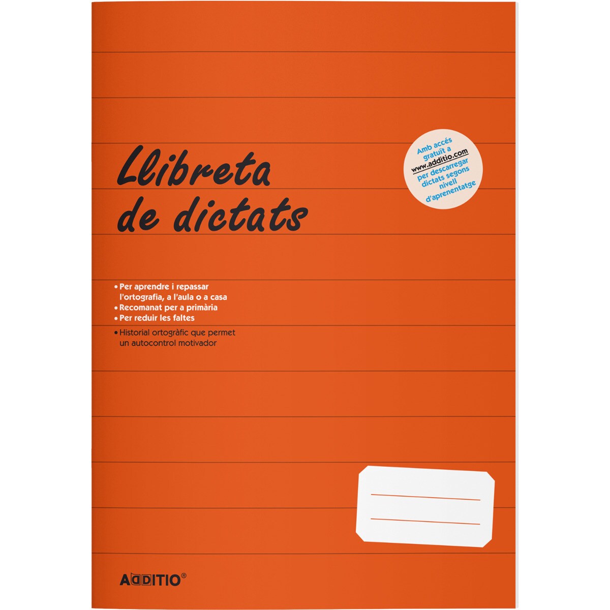 Libreta Dictados Primaria Additio Catalán 1