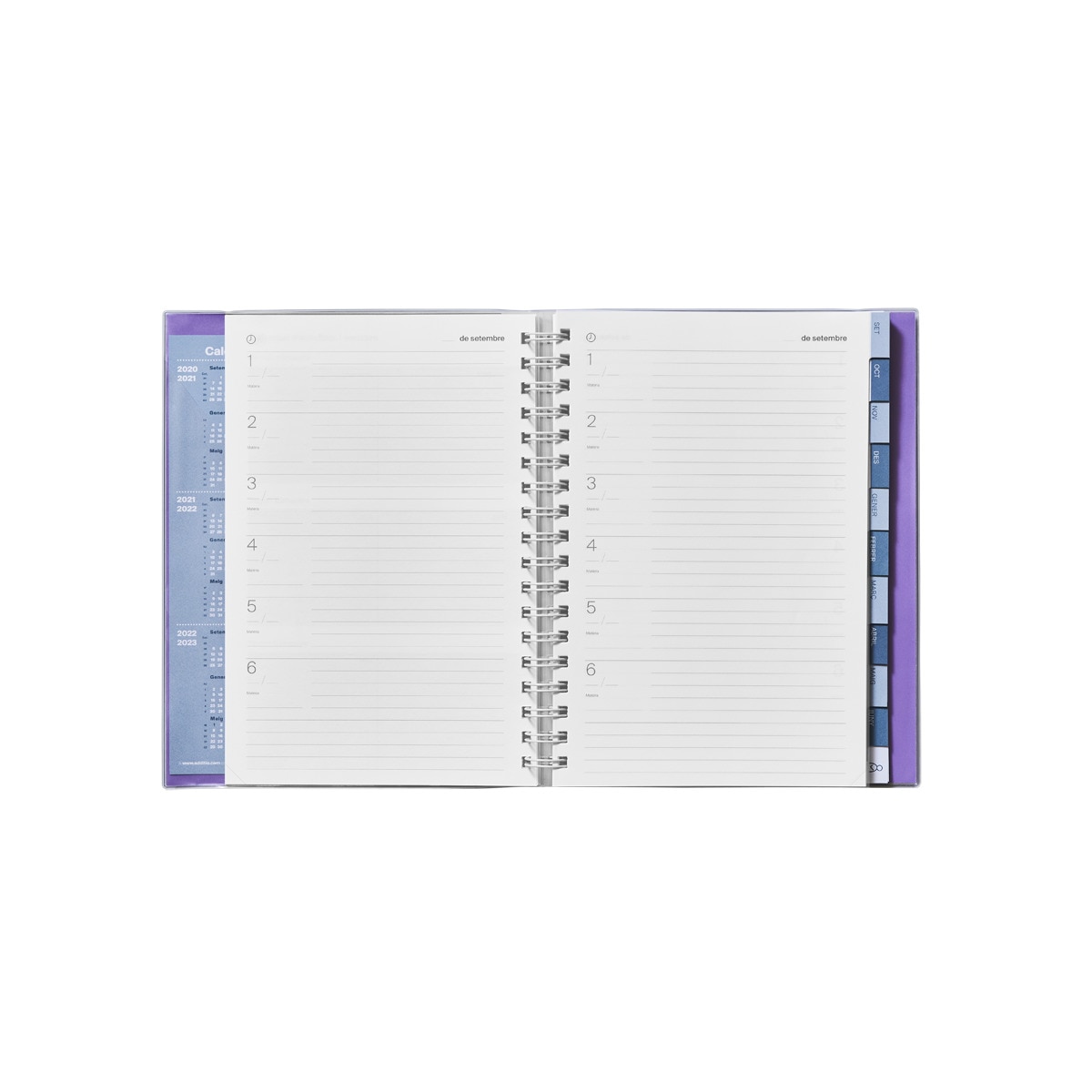 Cuaderno de Todas las Clases Día Página Additio Azul Catalán Azul-3