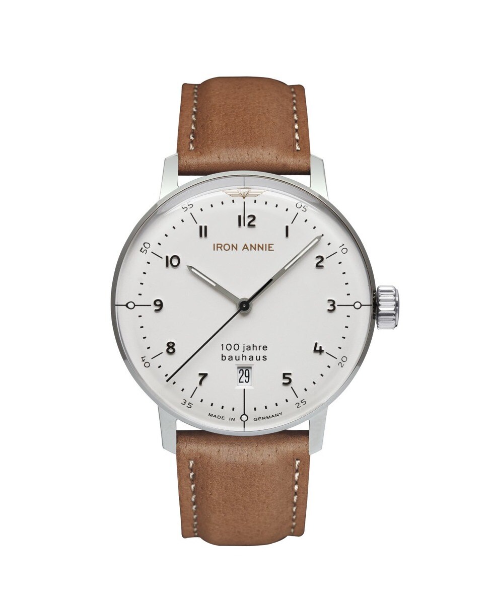 Relógio Cronógrafo Bauhaus 5046-1 Bracelete Pele Iron Annie 1