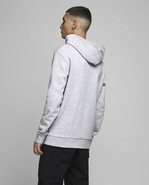 Sudadera de hombre gris claro con capucha · Jack \u0026 Jones · El Corte Inglés