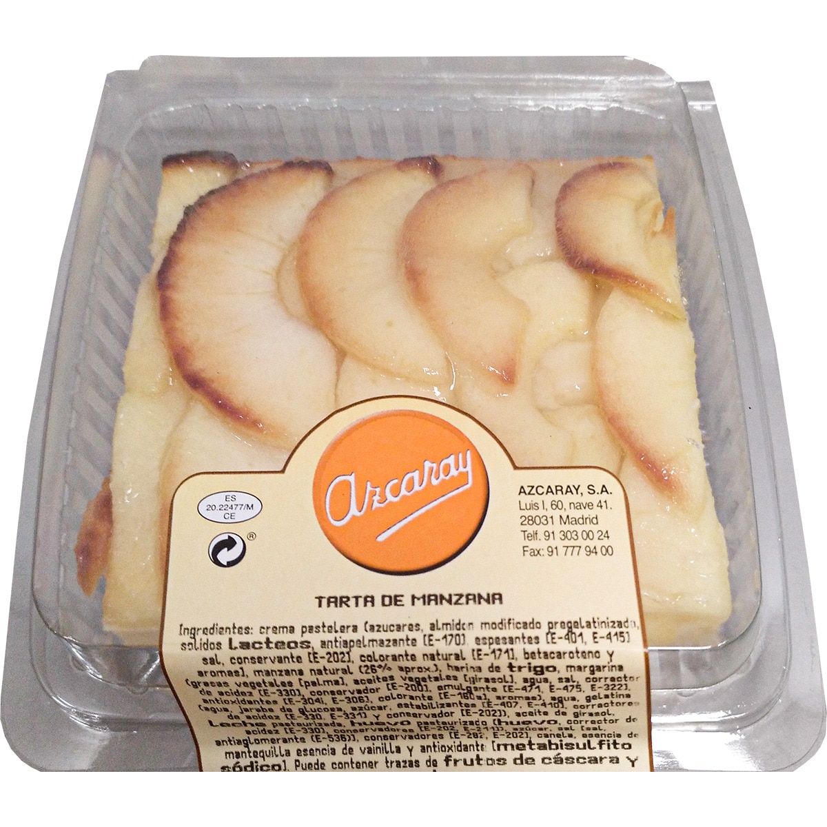 Tarta de manzana envase 150 g