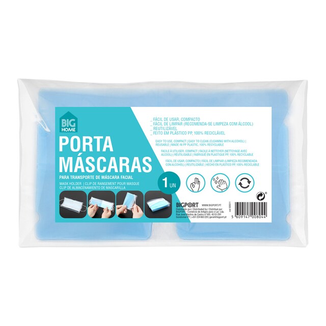 Imagem 0 de Porta Máscaras Azul - 1 un.
