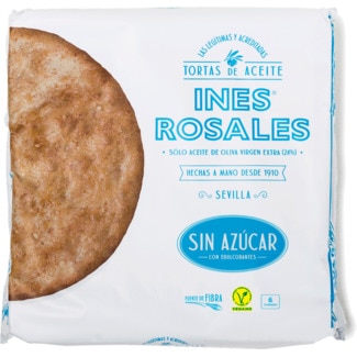Tortas de Azeite sem Açúcar Vegan 5 Unidades embalagem 150 g - Ines Rosales