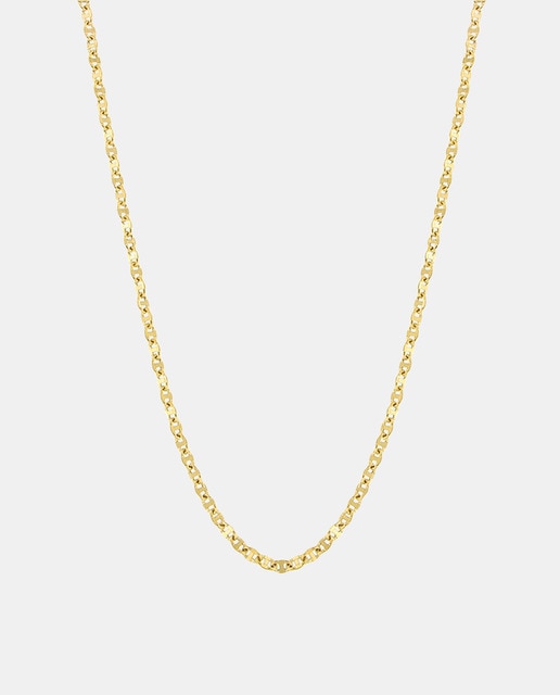 Imagen 0 de Collar cadena martillada de oro